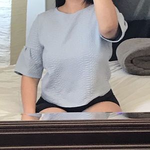 guess baby blue top